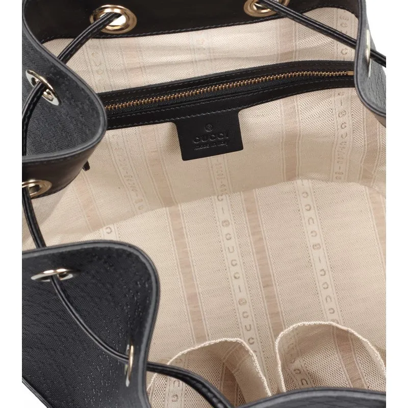 Gucci Black leather Diamante bucket bag