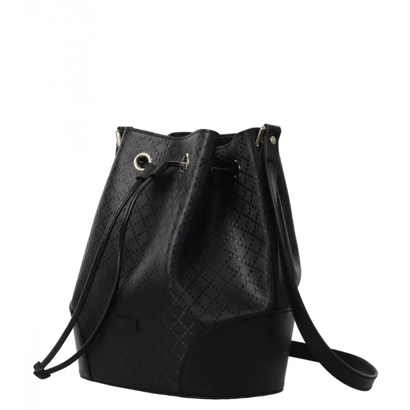 Gucci Black leather Diamante bucket bag