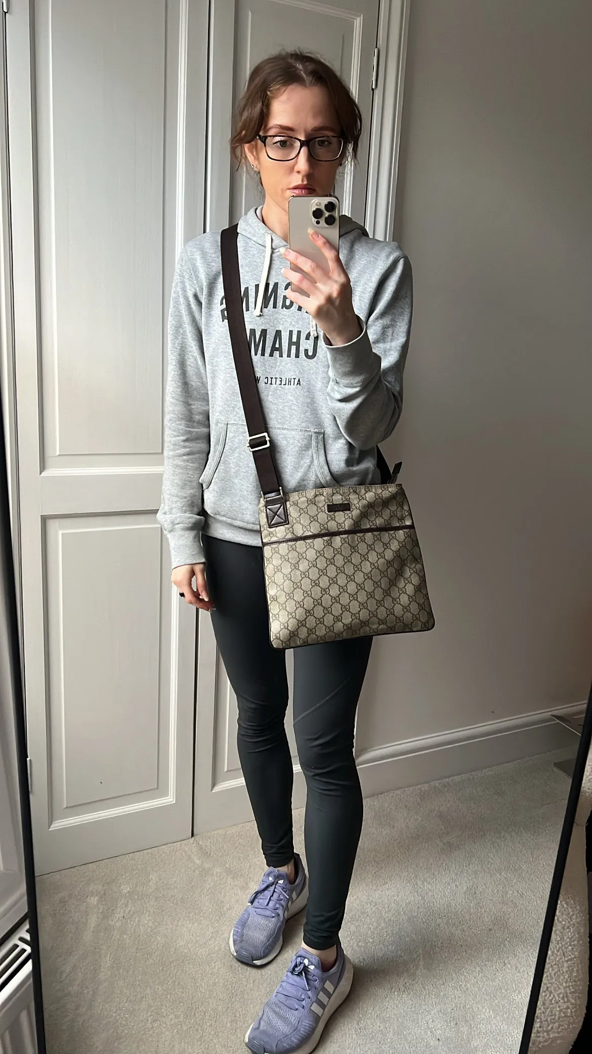 Gucci GG Canvas Slim Messenger Bag