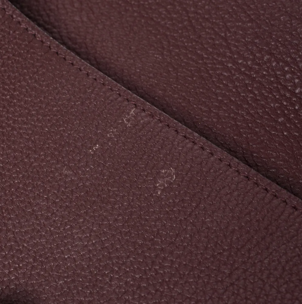 Gucci Maroon Soft Pebbled Leather Jackie Flap Shoulder Bag