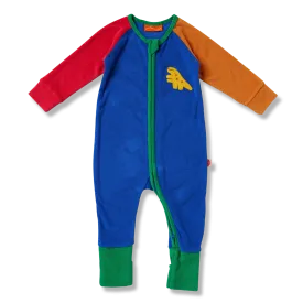 Halcyon Nights Terry Long Sleeve Zipsuit - Dino Days