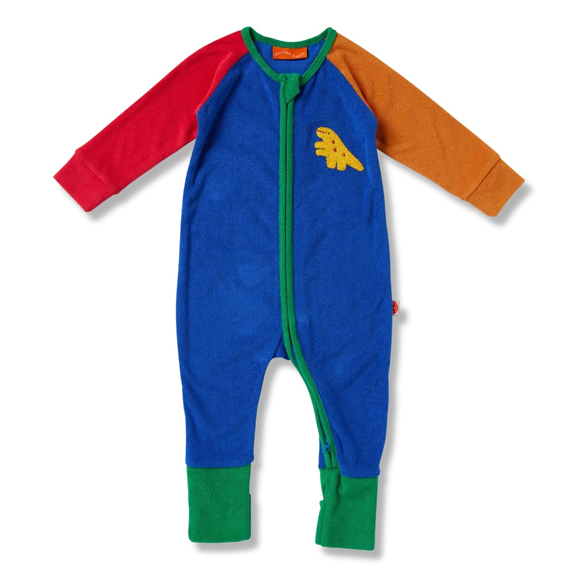 Halcyon Nights Terry Long Sleeve Zipsuit - Dino Days