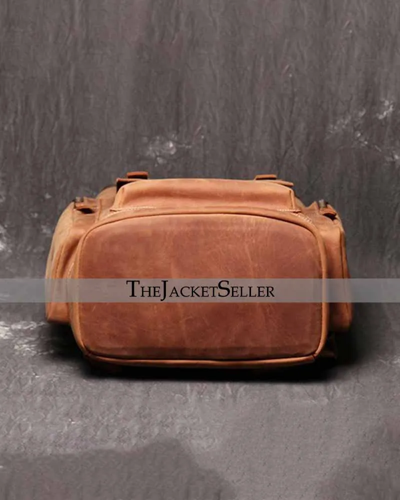 Handmade Leather Backpack Large Travel Backpack