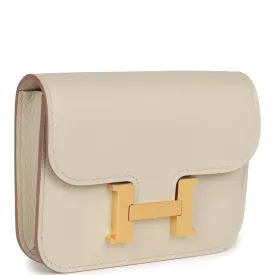 Hermes Constance Slim Wallet Beton Evercolor Gold Hardware