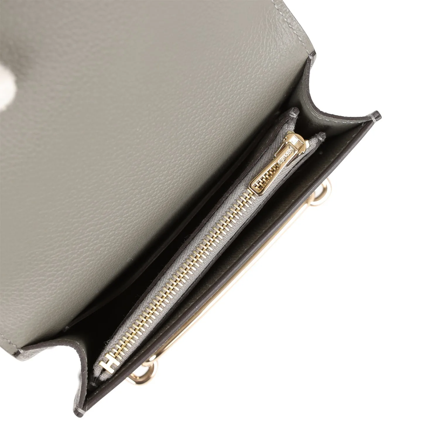Hermes Roulis Slim Wallet Gris Meyer Evercolor Permabrass Hardware