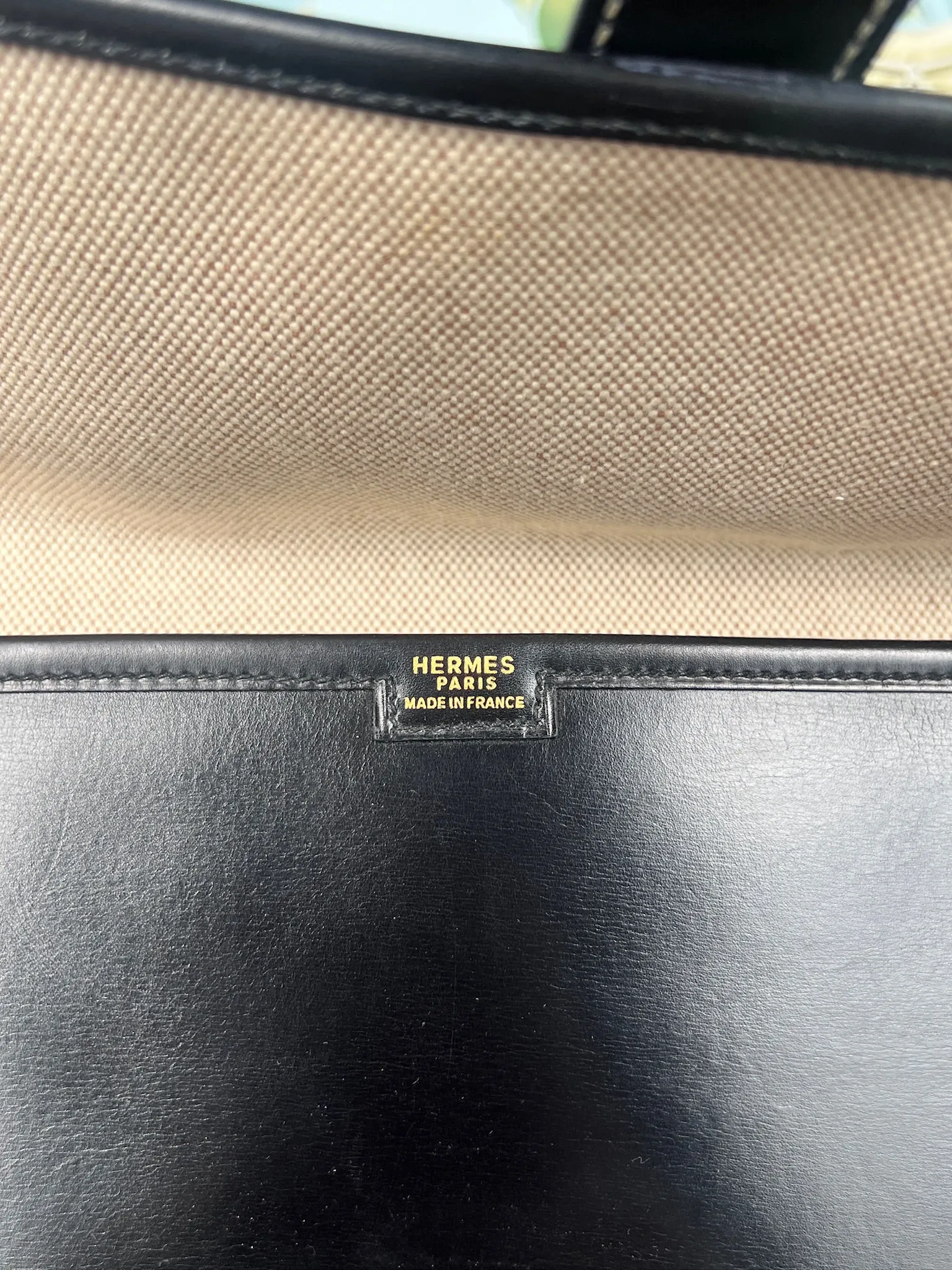 Hermés jige GM leather clutch