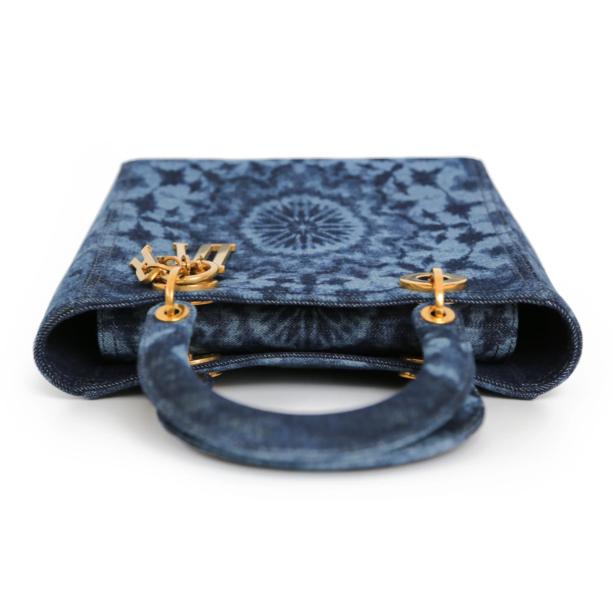 Lady Dior Denim Tie Dye Medium Handbag