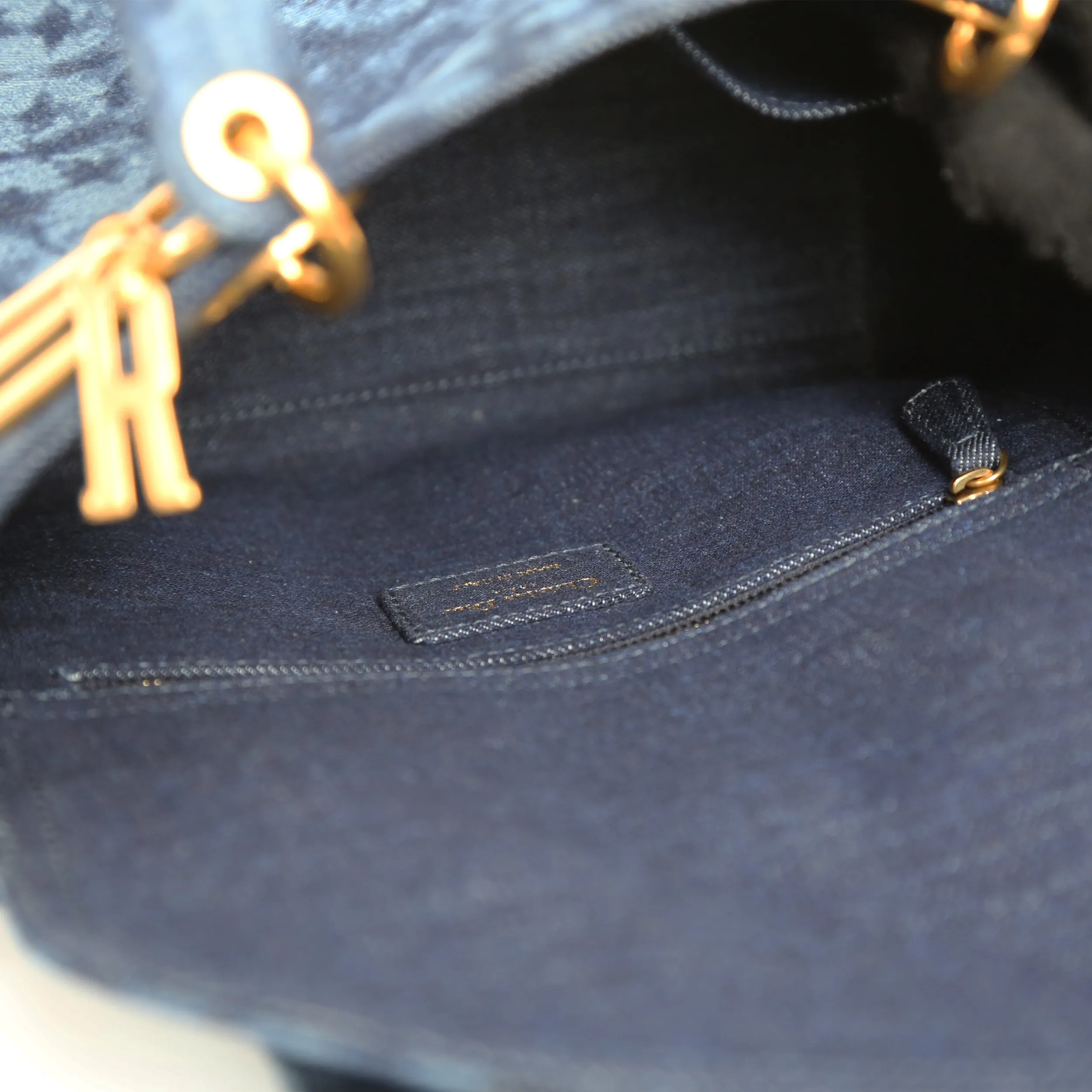 Lady Dior Denim Tie Dye Medium Handbag