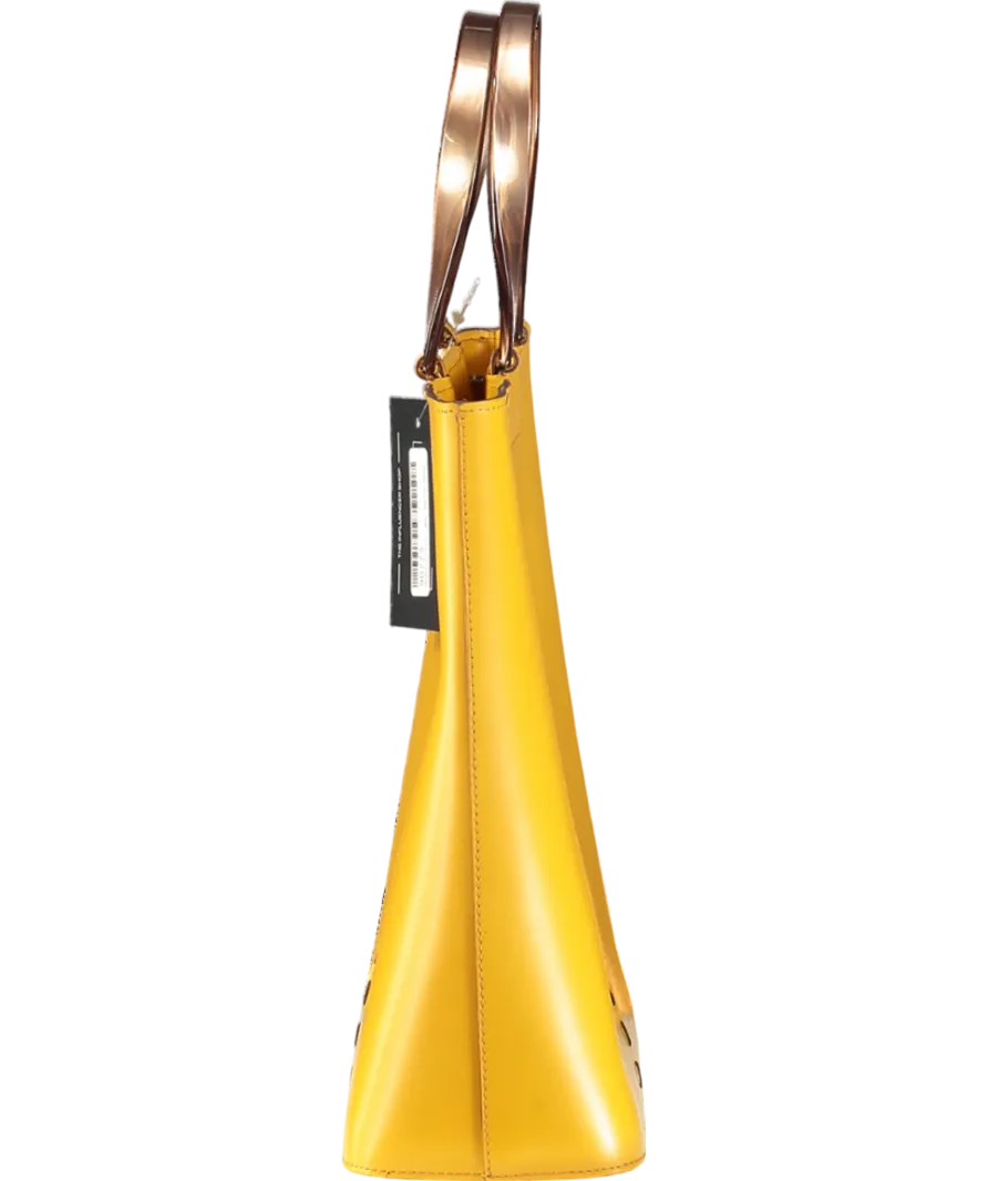 LAMARTHE PARIS Mustard Yellow Top Handle Handbag