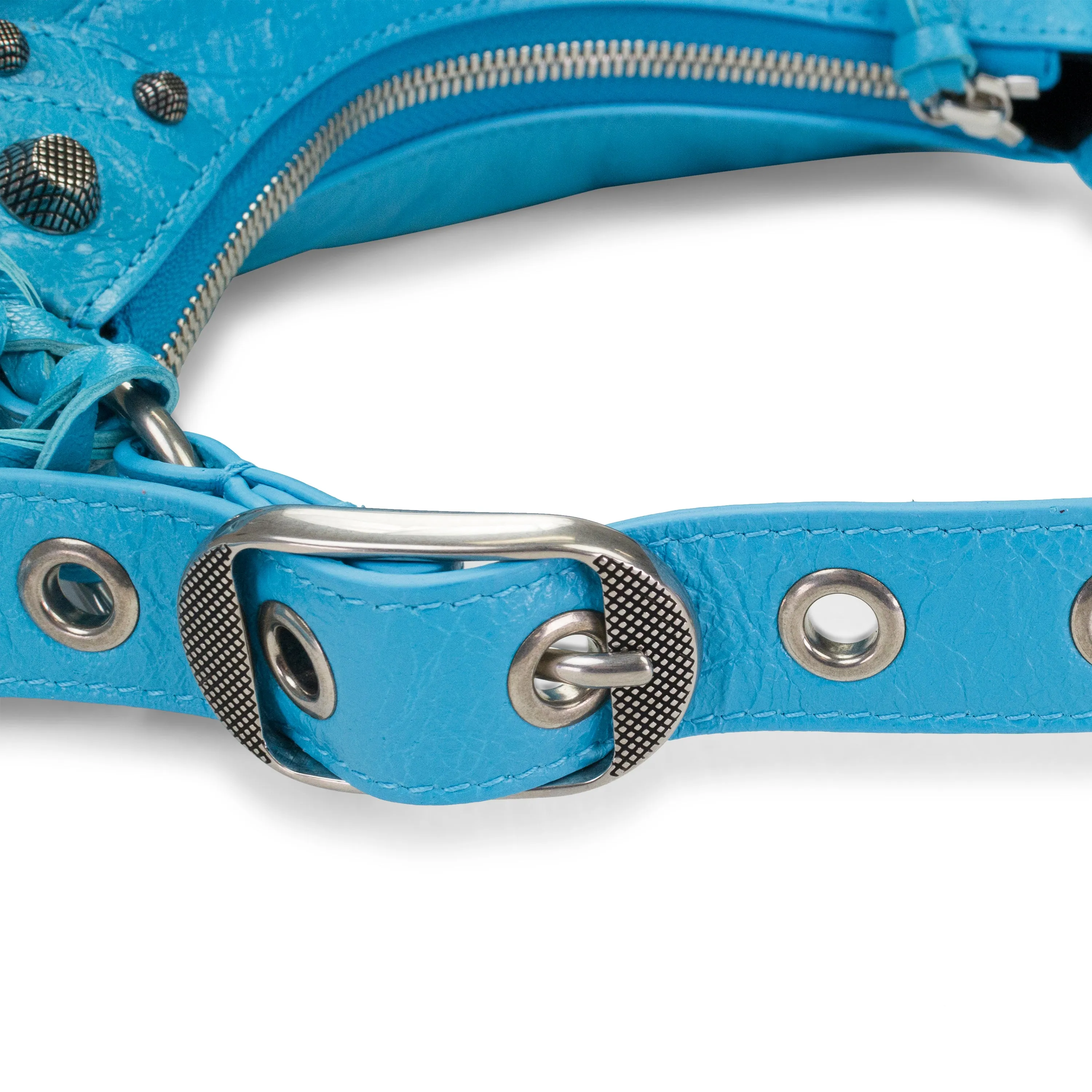 LE CAGOLE XS SHOULDER BAG CYAN SHOULDER BAGS