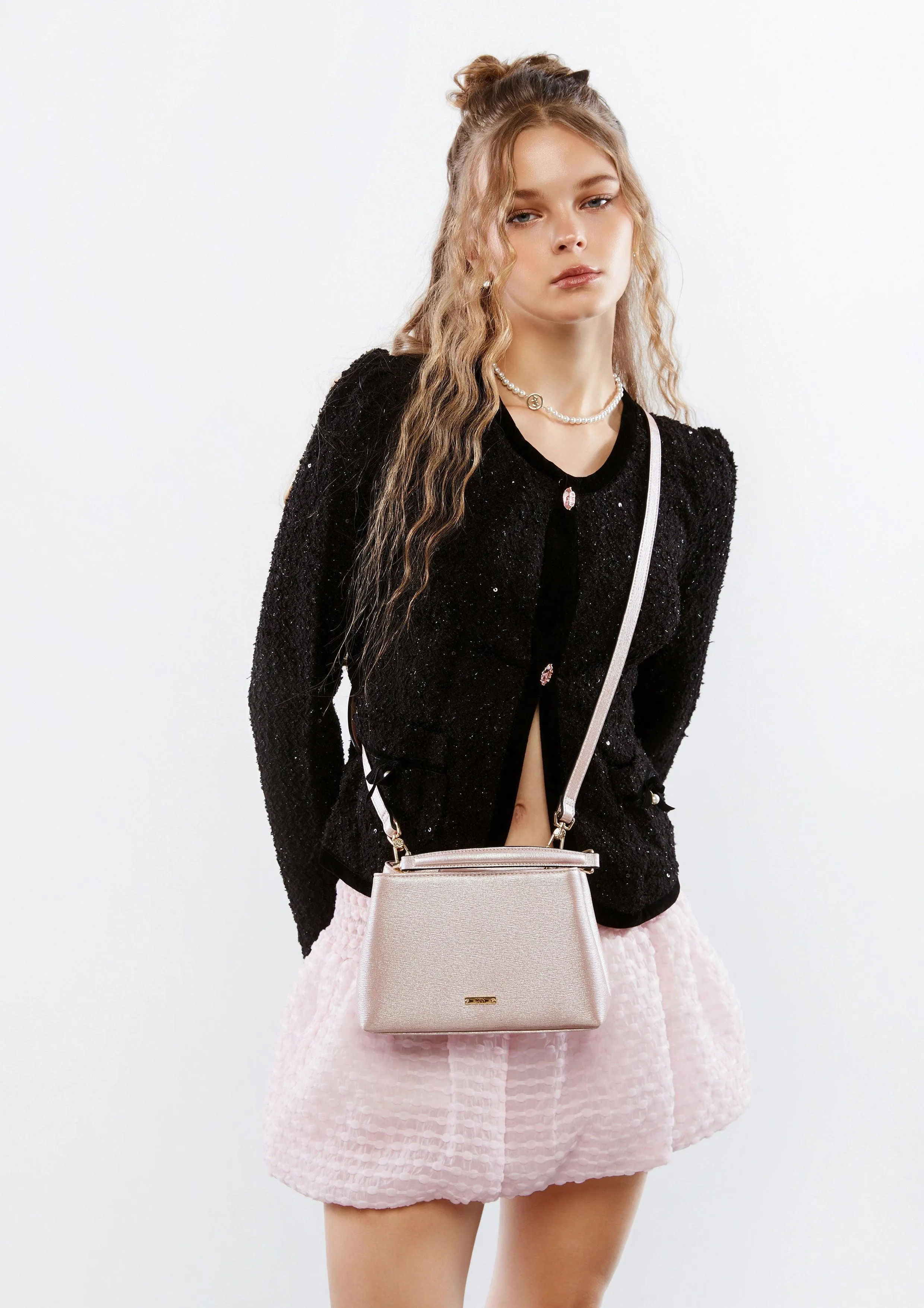 Lynnyx Top Handle Bag S Light Pink
