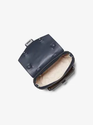 Manhattan Medium Leather and Logo Satchel