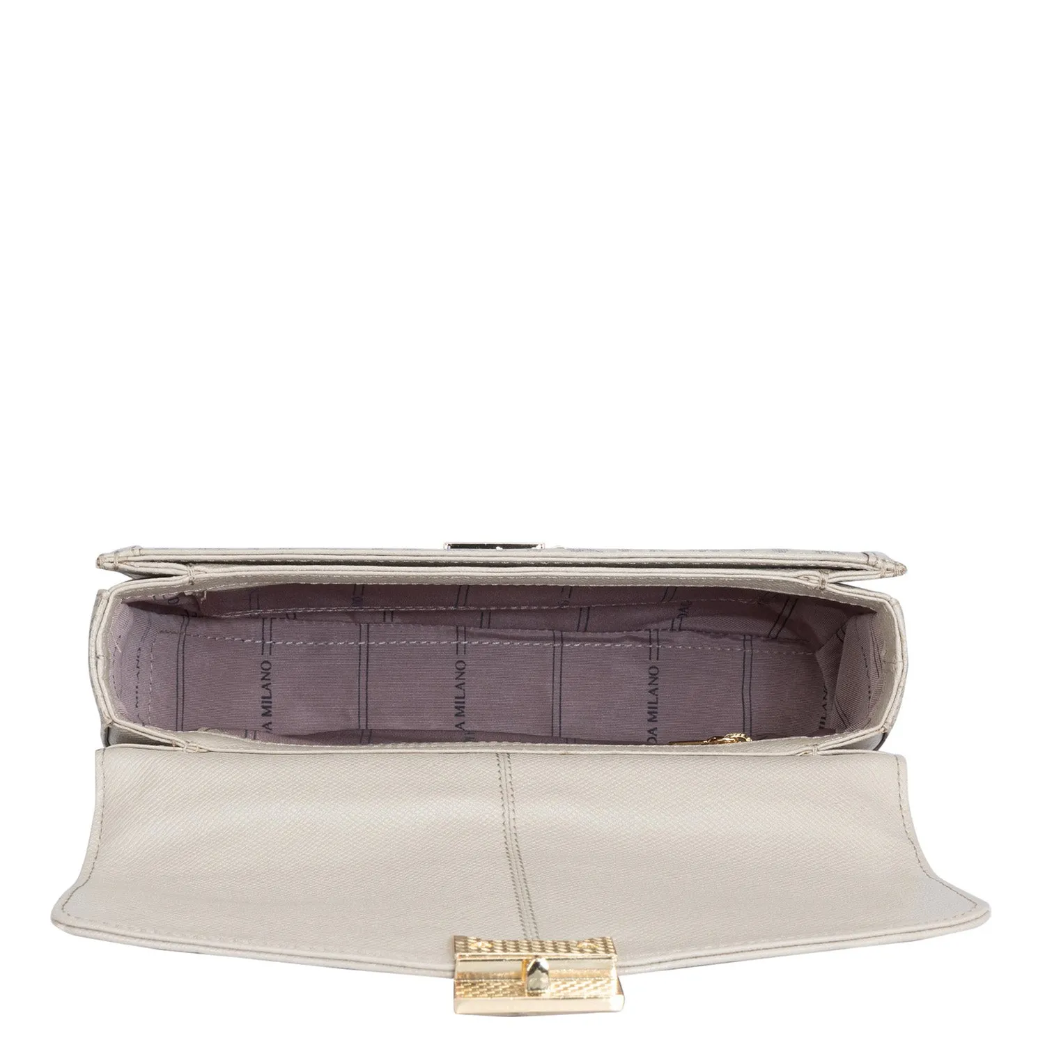 Medium Monogram Leather Satchel - Lamb