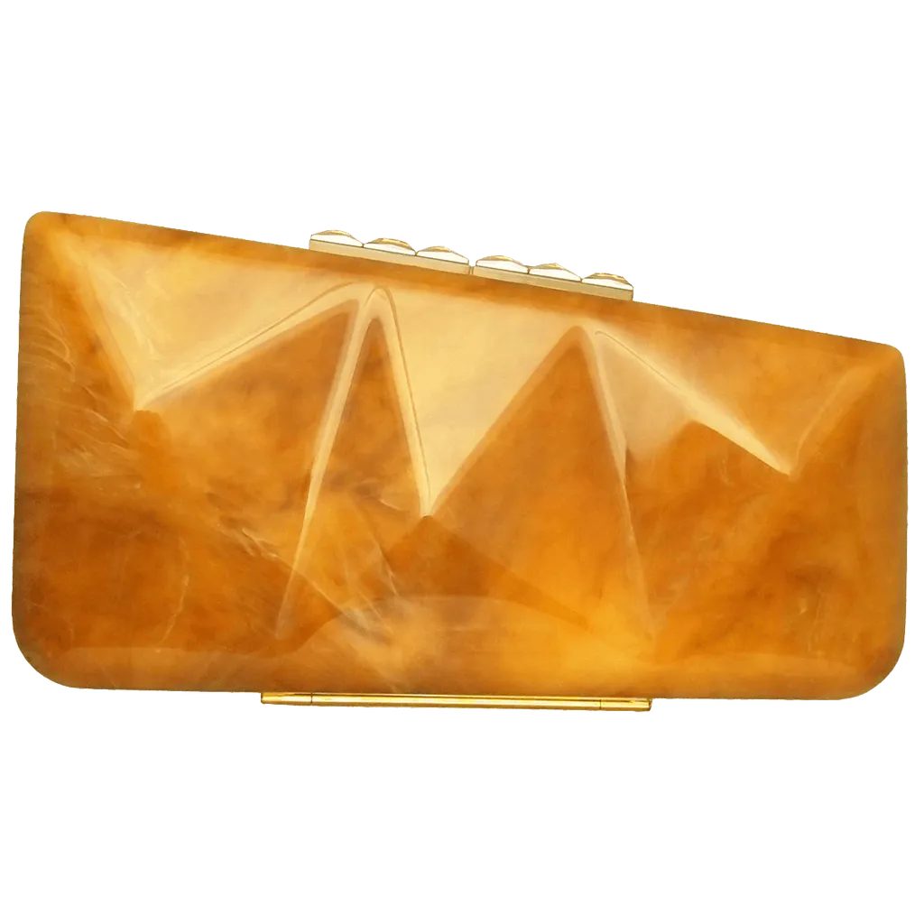 Minaudière in Alabaster Motif