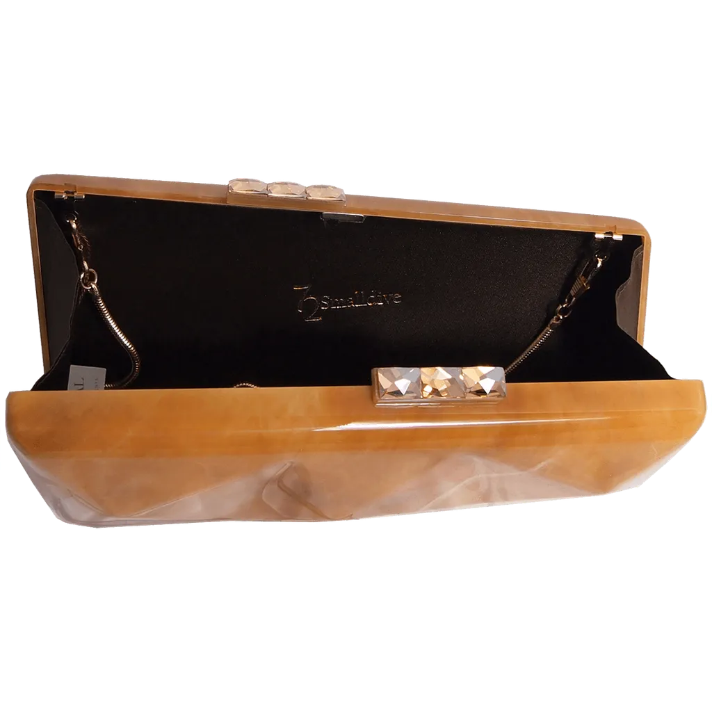 Minaudière in Alabaster Motif
