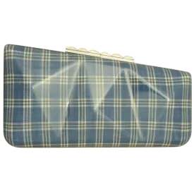 Minaudière in Prince of Wales Plaid Sky