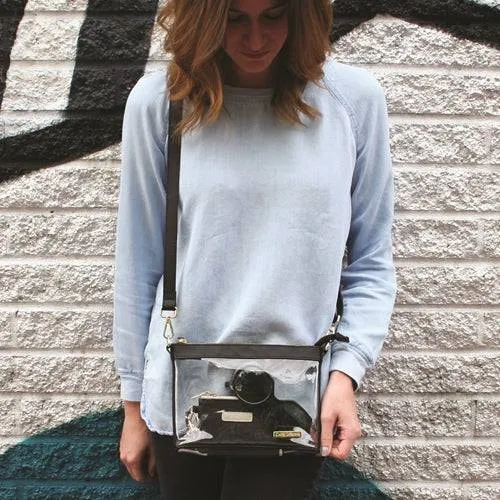 Small Clear Stadium Crossbody - Black