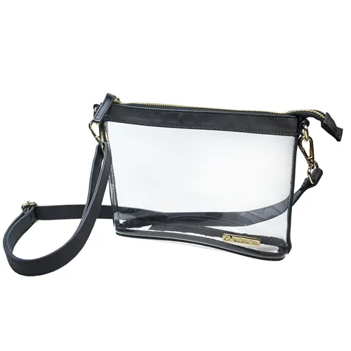 Small Clear Stadium Crossbody - Black