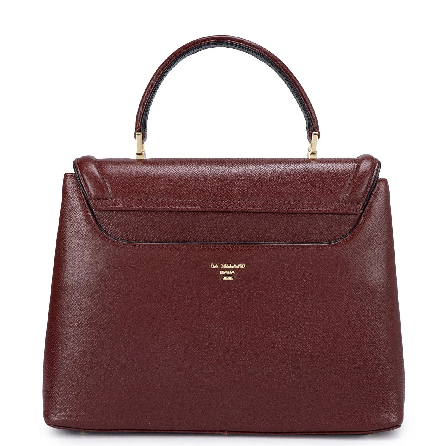 Small Franzy Leather Satchel - Blood Stone