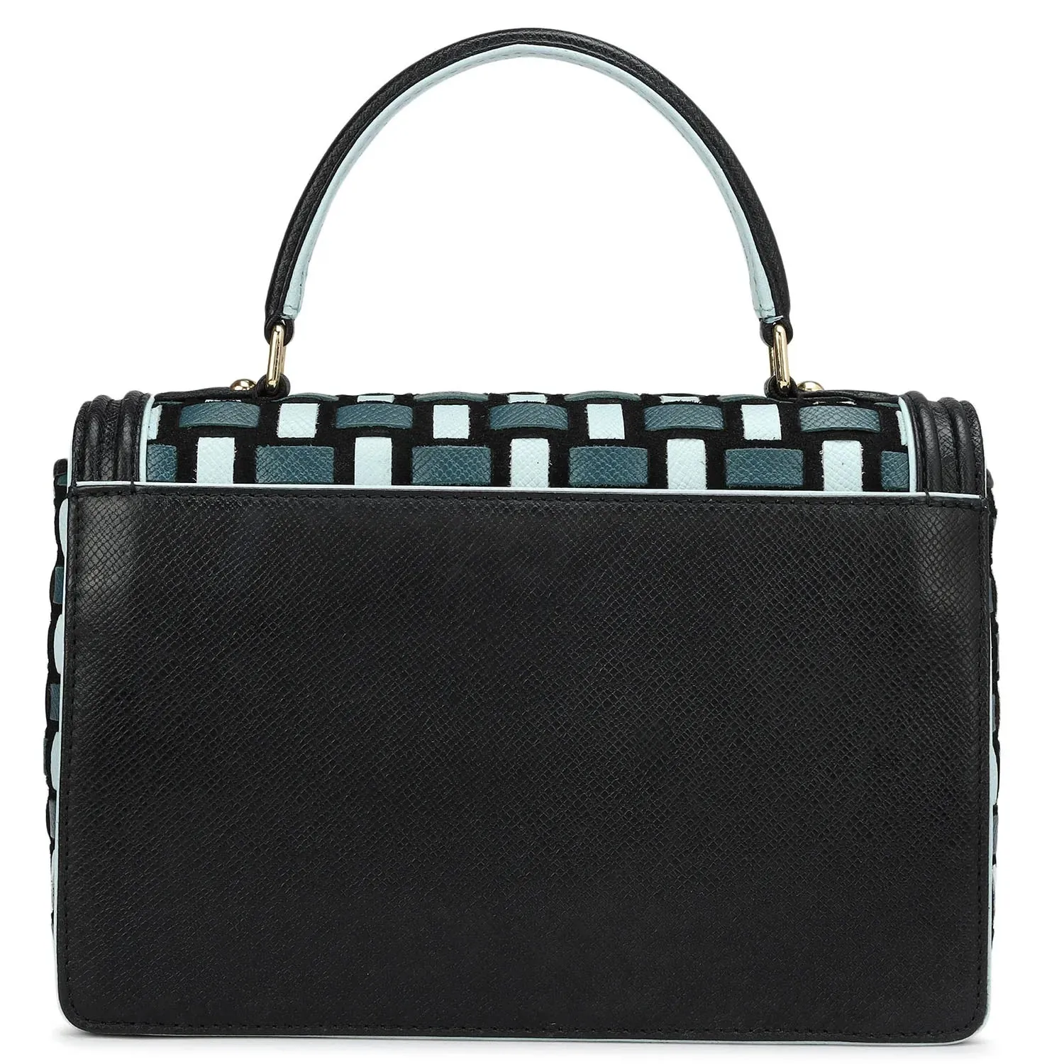Small Mat Franzy Leather Satchel - Black