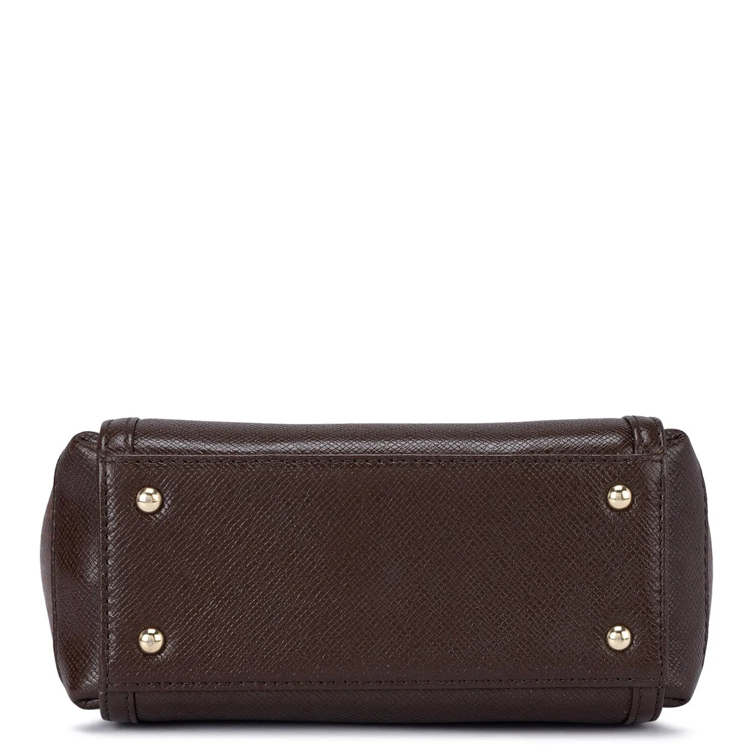 Small Monogram Leather Satchel - Oak