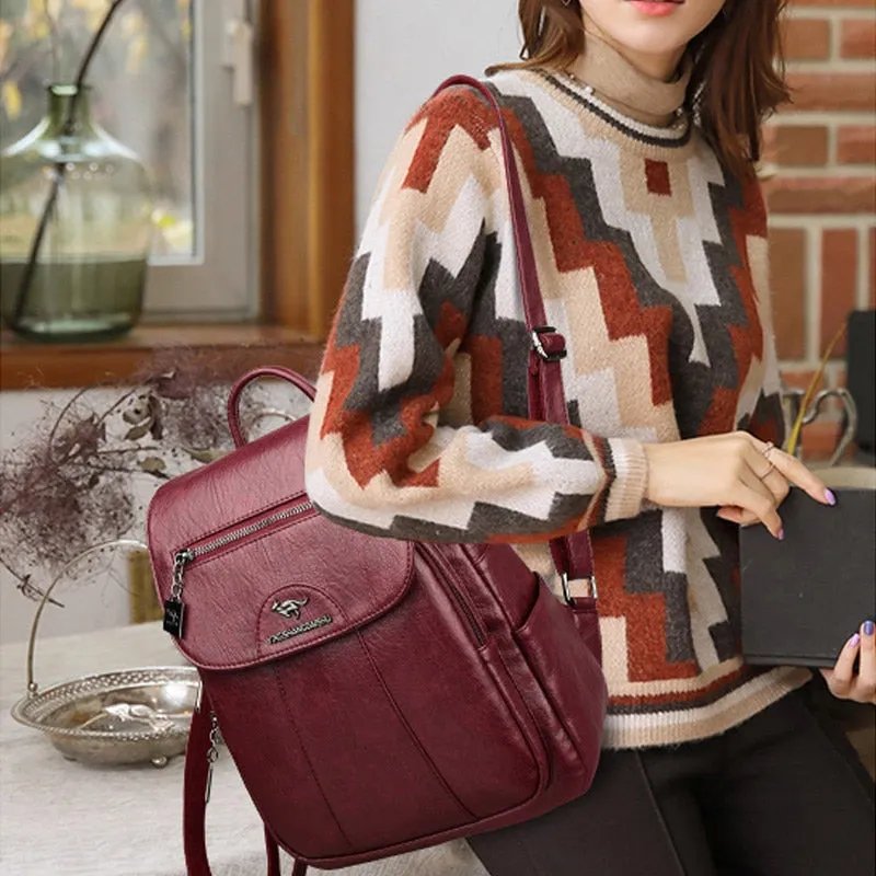 Soft Vintage Leather Backpacks