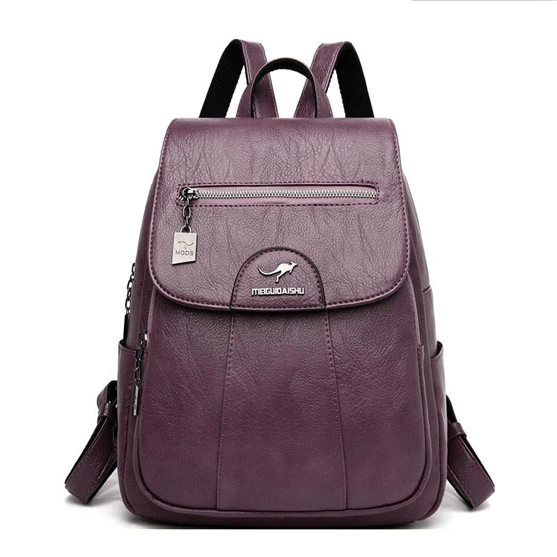 Soft Vintage Leather Backpacks