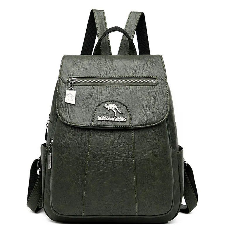 Soft Vintage Leather Backpacks