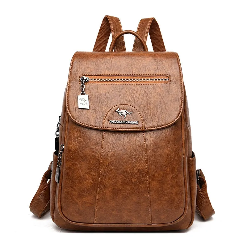 Soft Vintage Leather Backpacks