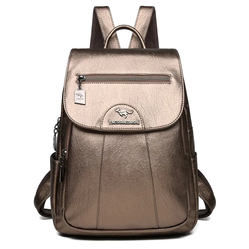 Soft Vintage Leather Backpacks