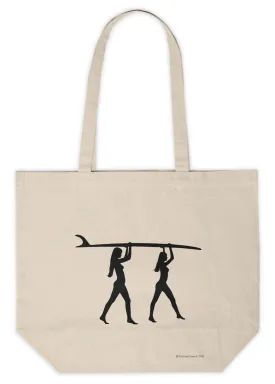 Surf's Up Canvas Shopping Tote