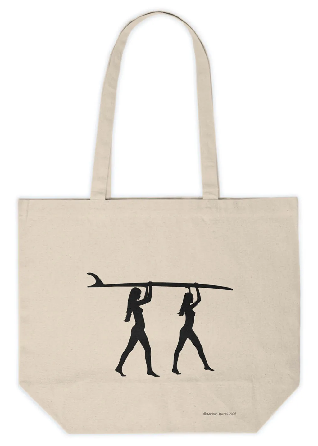 Surf's Up Canvas Shopping Tote