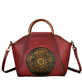 Top Handle Retro Handbag