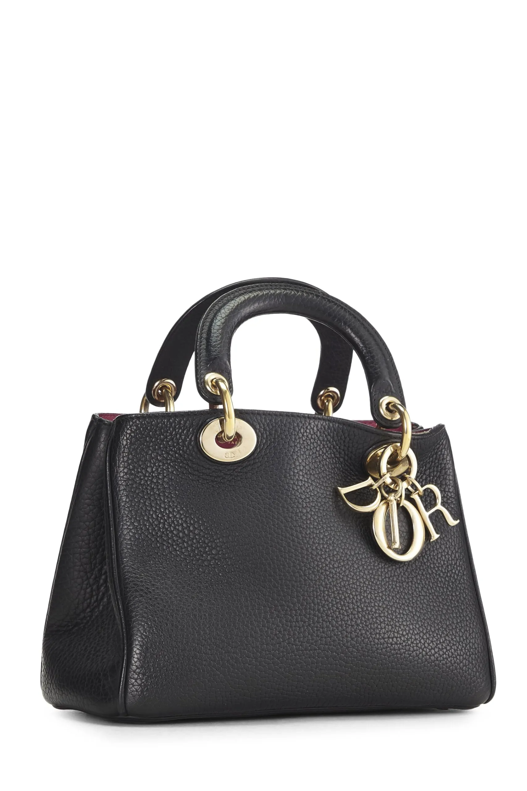 Trendy Inspired Dior,  Black Calfskin Diorissimo Handbag Mini, Black