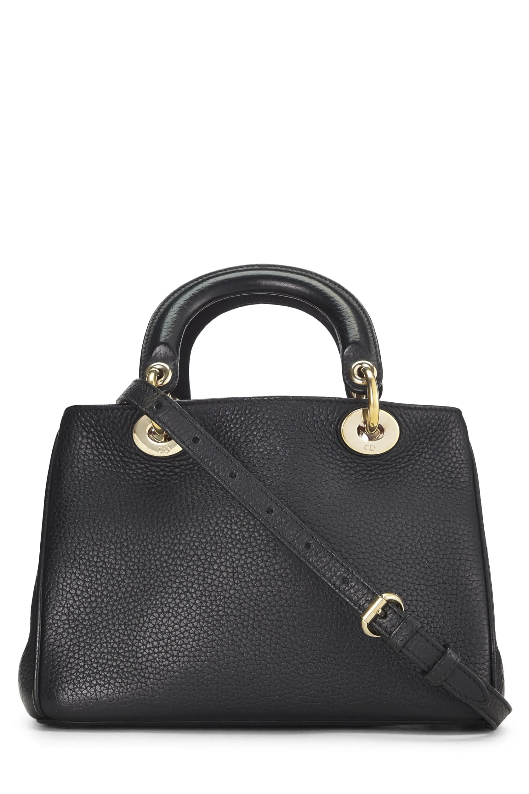 Trendy Inspired Dior,  Black Calfskin Diorissimo Handbag Mini, Black