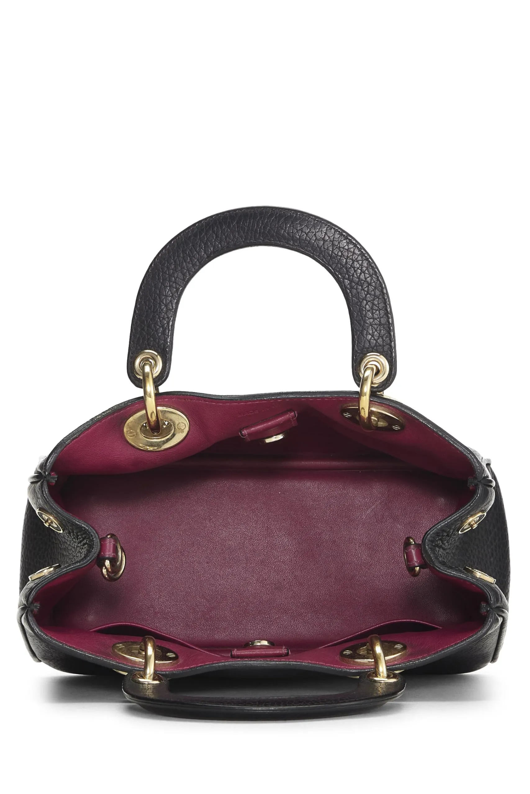 Trendy Inspired Dior,  Black Calfskin Diorissimo Handbag Mini, Black