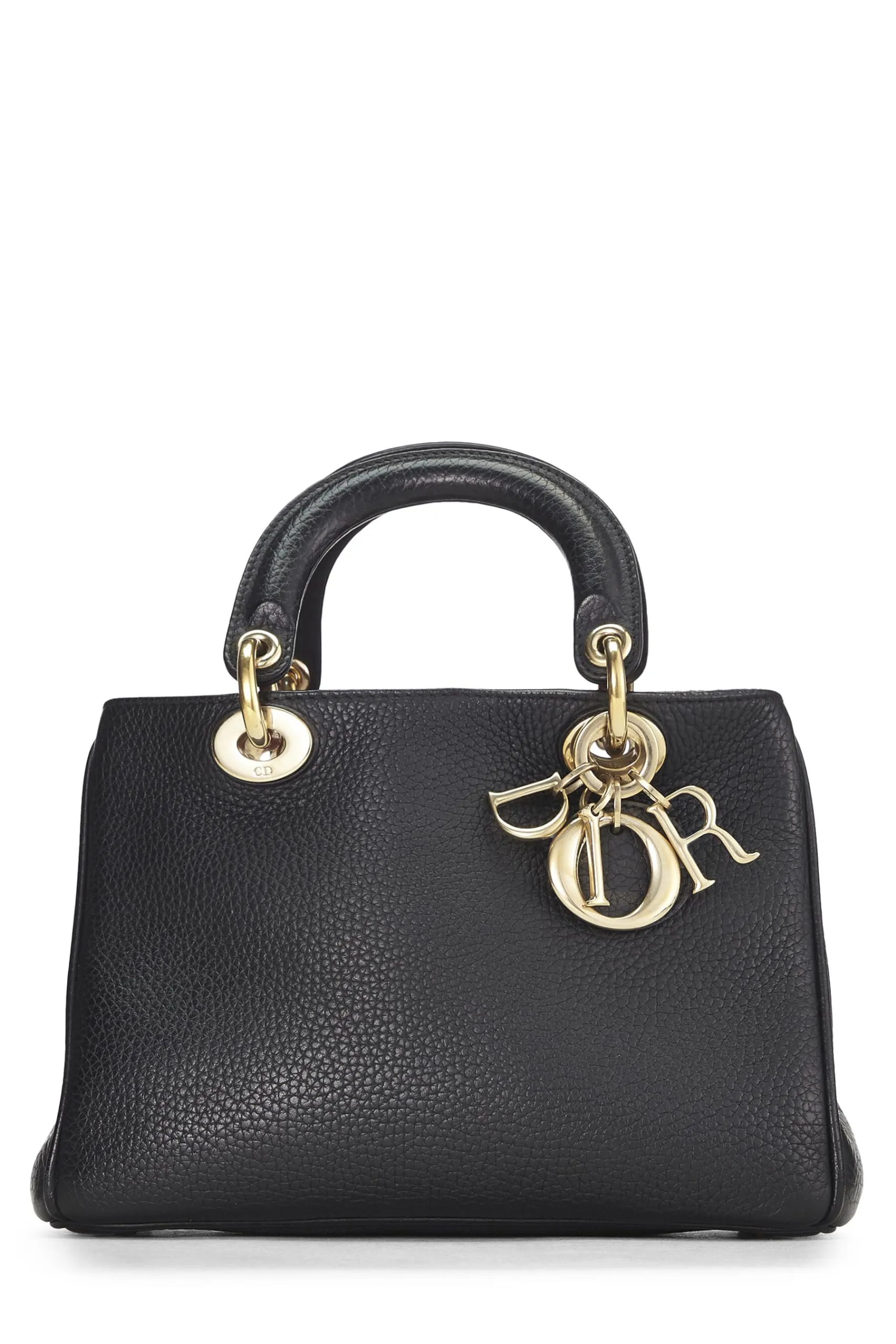 Trendy Inspired Dior,  Black Calfskin Diorissimo Handbag Mini, Black