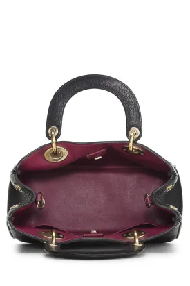 Trendy Inspired Dior,  Black Calfskin Diorissimo Handbag Mini, Black