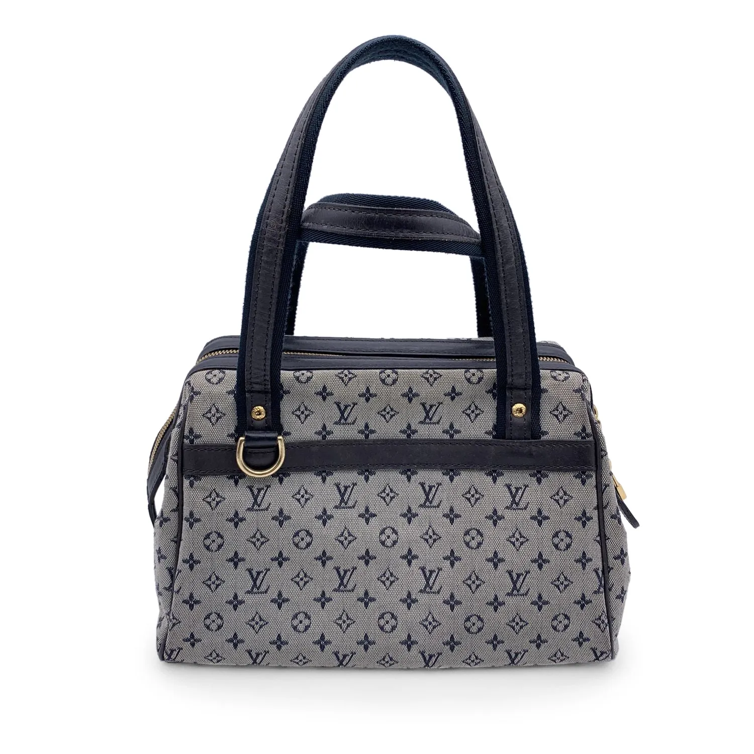 Trendy Inspired Louis Vuitton Blue Monogram Mini Lin Canvas Josephine Pm Bag