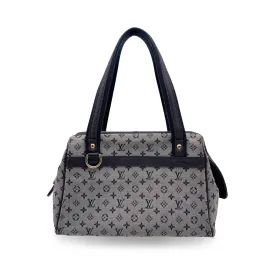 Trendy Inspired Louis Vuitton Blue Monogram Mini Lin Canvas Josephine Pm Bag