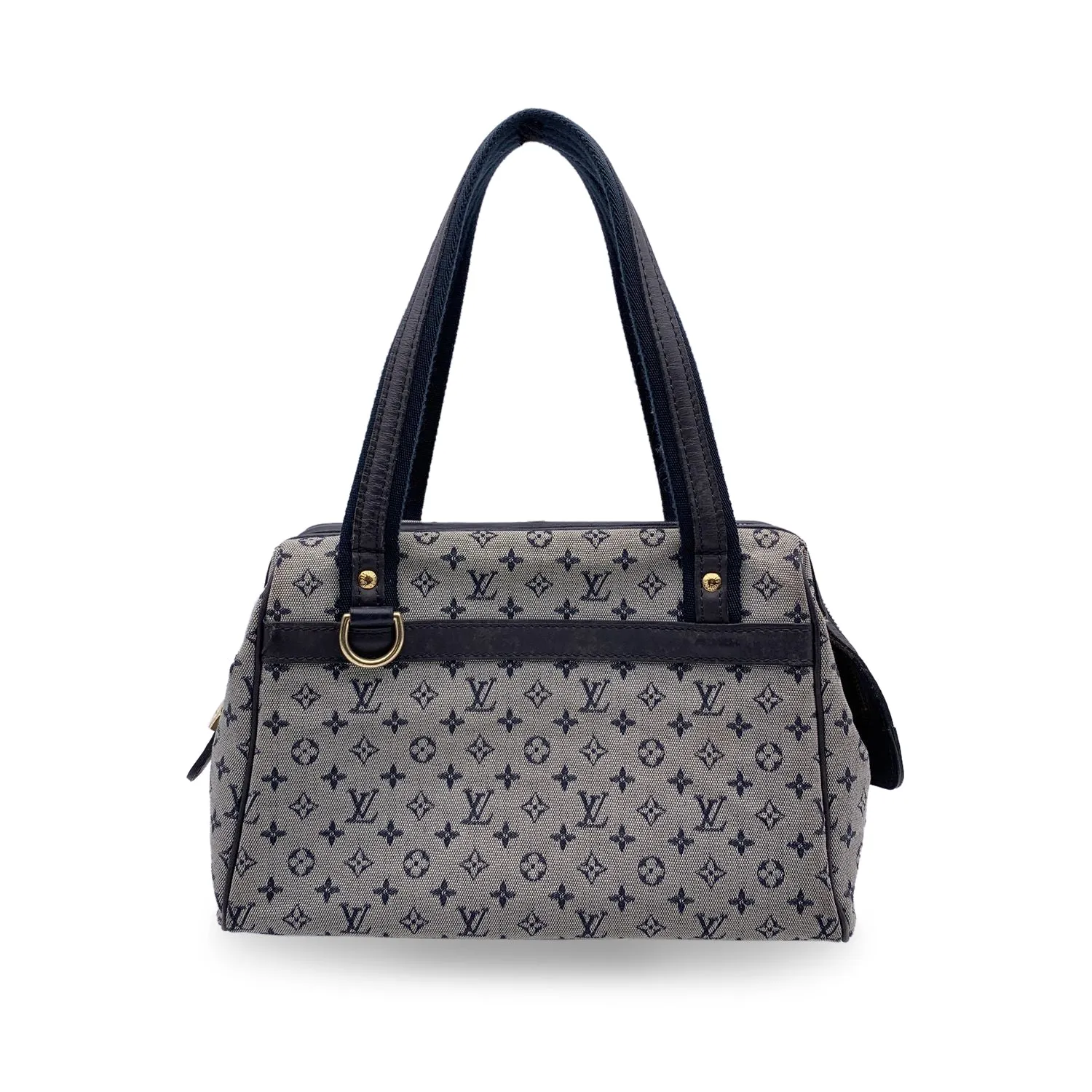 Trendy Inspired Louis Vuitton Blue Monogram Mini Lin Canvas Josephine Pm Bag