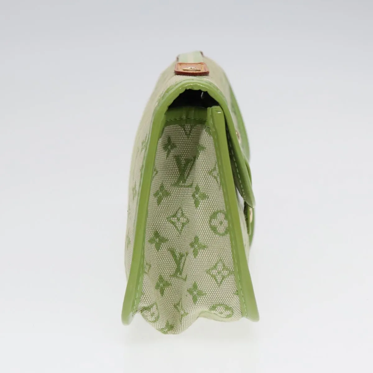 Trendy Inspired Louis Vuitton Monogram Mini Trousse Marie Kate Pouch Green M92935 Auth 88437