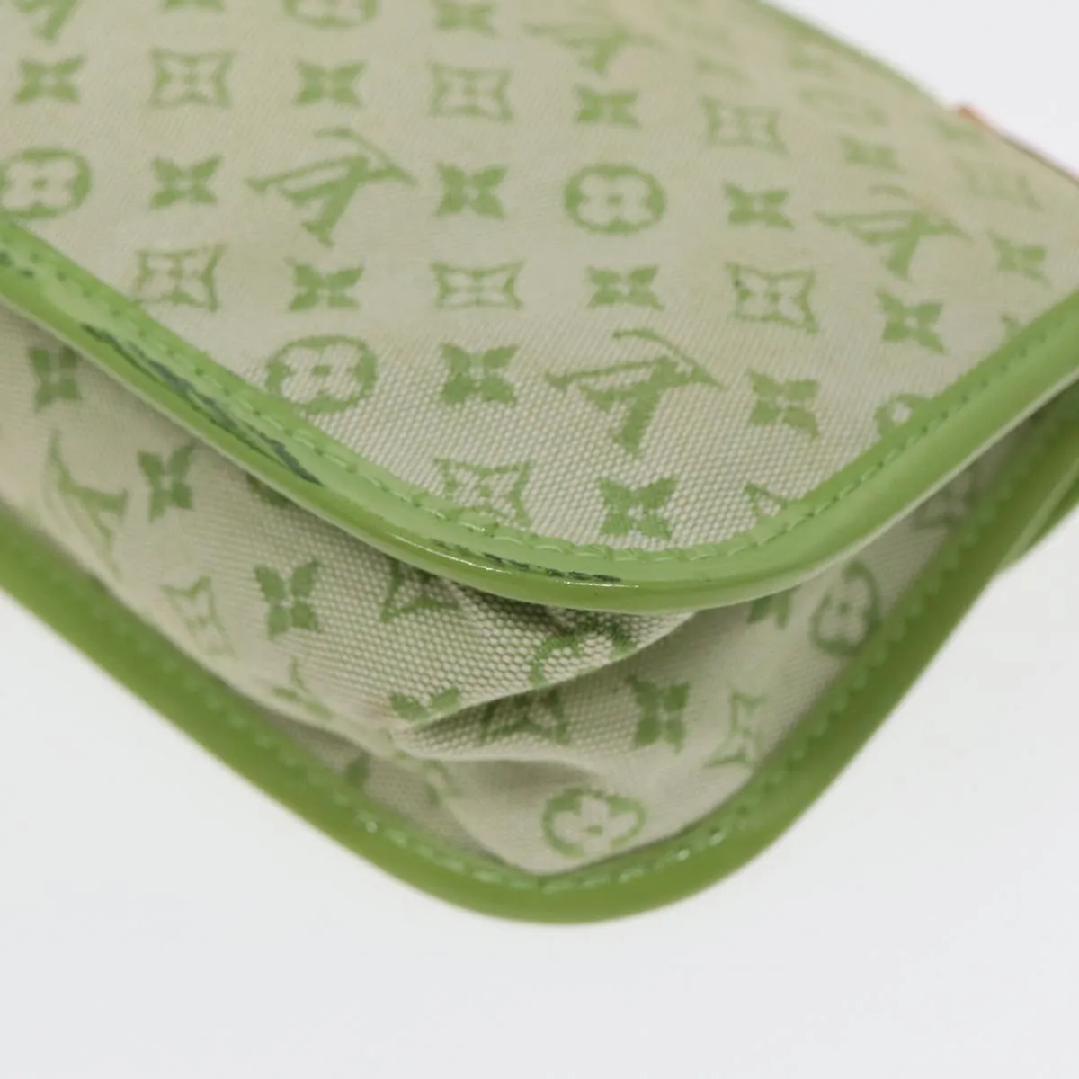 Trendy Inspired Louis Vuitton Monogram Mini Trousse Marie Kate Pouch Green M92935 Auth 88437