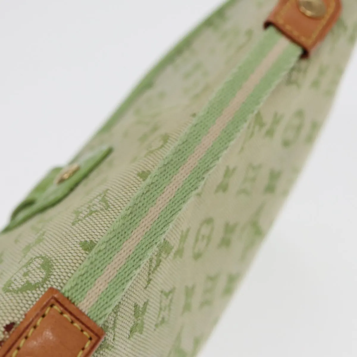 Trendy Inspired Louis Vuitton Monogram Mini Trousse Marie Kate Pouch Green M92935 Auth 88437