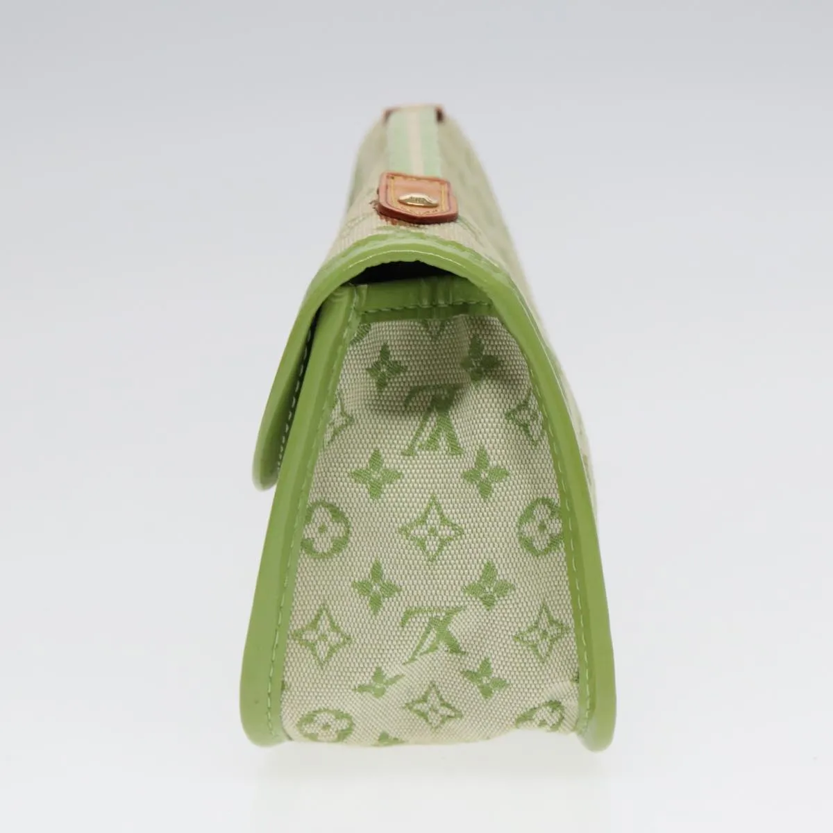 Trendy Inspired Louis Vuitton Monogram Mini Trousse Marie Kate Pouch Green M92935 Auth 88437
