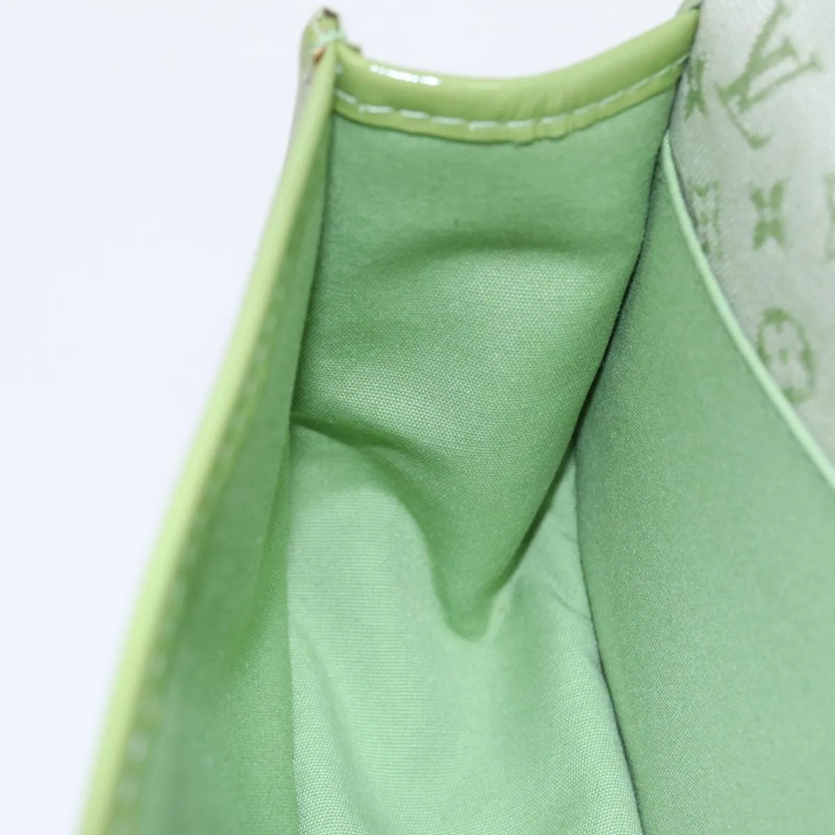 Trendy Inspired Louis Vuitton Monogram Mini Trousse Marie Kate Pouch Green M92935 Auth 88437