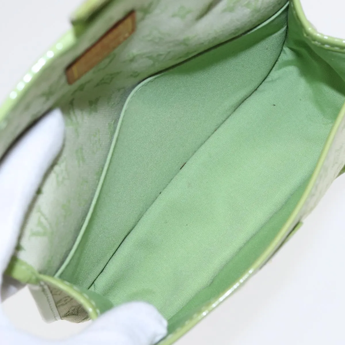 Trendy Inspired Louis Vuitton Monogram Mini Trousse Marie Kate Pouch Green M92935 Auth 88437