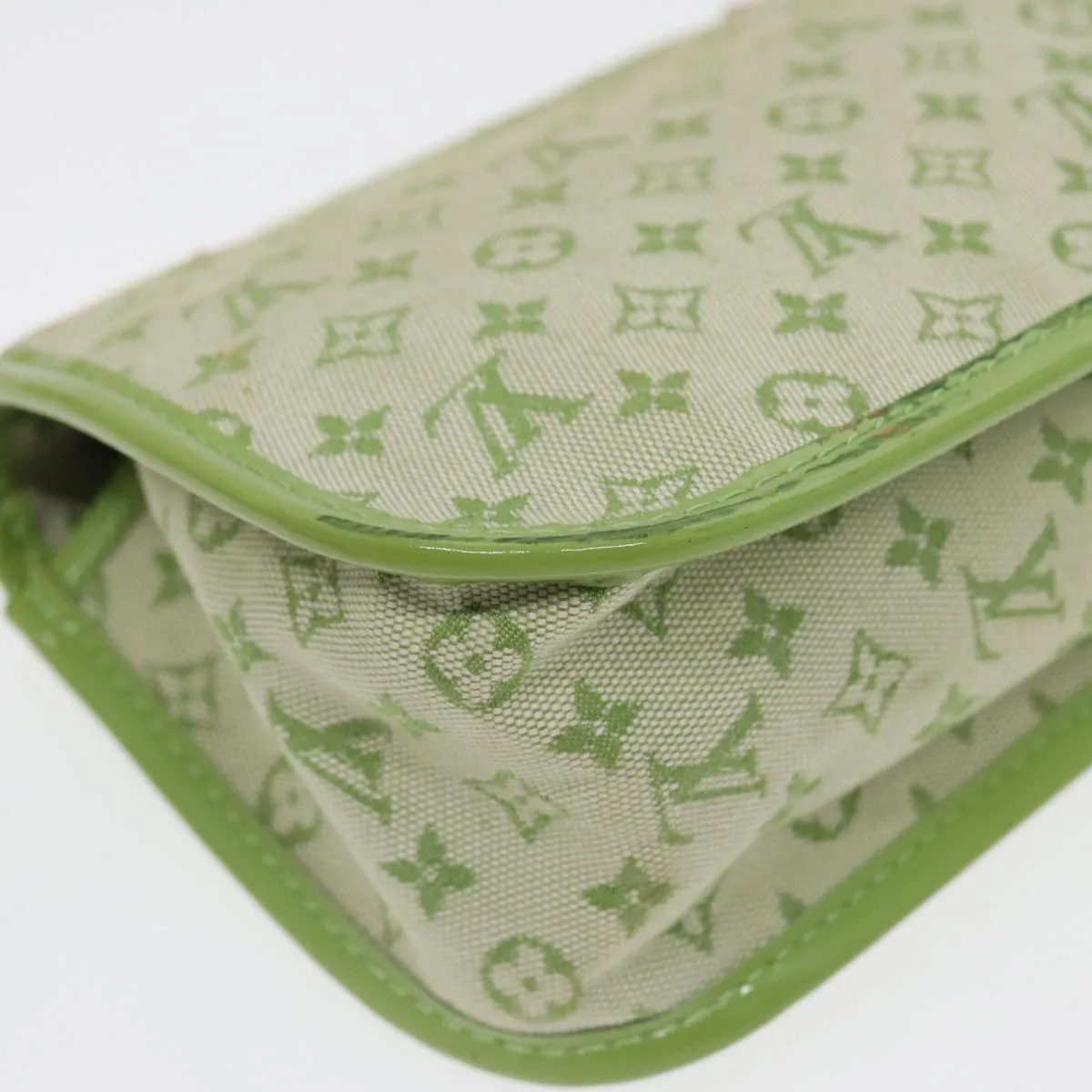Trendy Inspired Louis Vuitton Monogram Mini Trousse Marie Kate Pouch Green M92935 Auth 88437