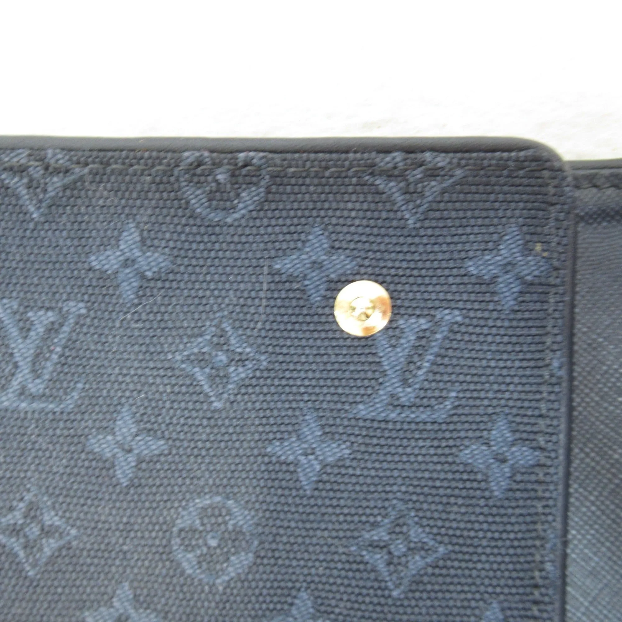 Trendy Inspired Louis Vuitton Porto Bier Carte Credit Monet Trifold Wallet Blue Tst Blue Monogram Mini Canvas M92439