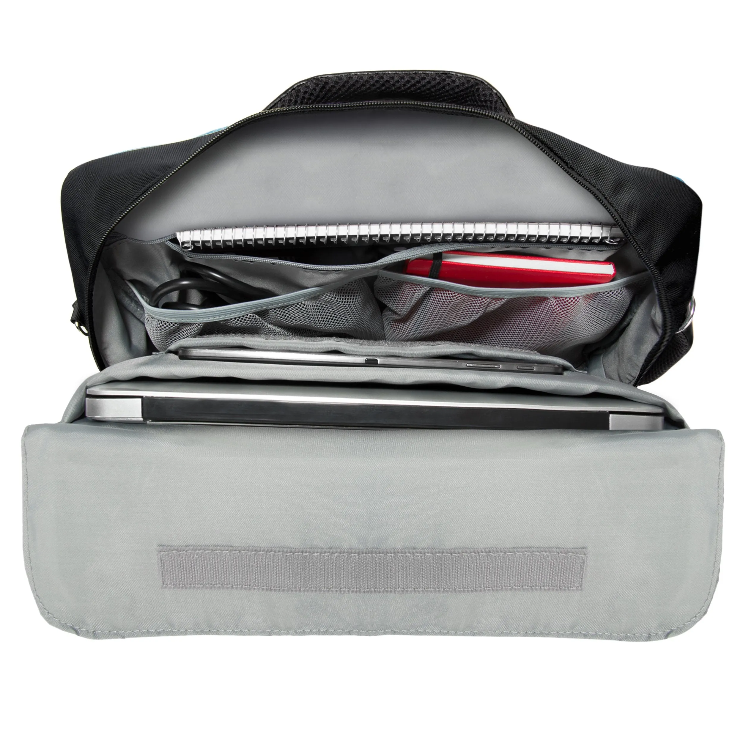 VanGoddy Slate Black Convertible Laptop Bag with USB Hub and Mouse for Razer Blade Stealth 13